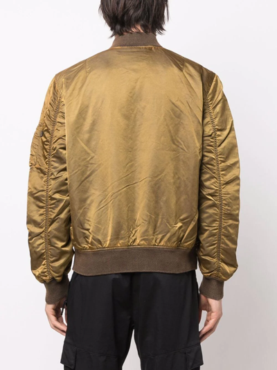 Alpha Industries Oversized Bomber Jacket In Orange