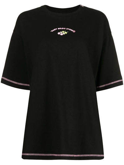 *baby Milo® Store By *a Bathing Ape® Logo Crew-neck T-shirt In Schwarz