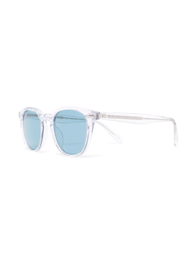 Oliver Peoples Desmon Wayfarer Sunglasses In White