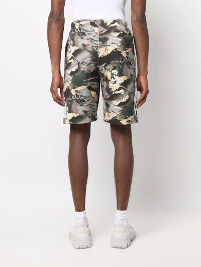 Heron Preston Dry Fit Camouflage Pattern Shorts In Grün
