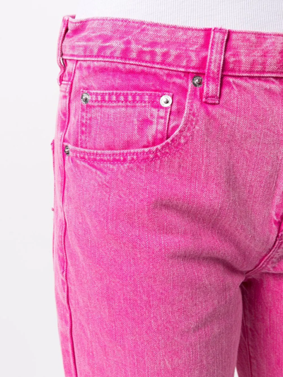 Michael Michael Kors Mid-rise Straight Jeans In Rosa