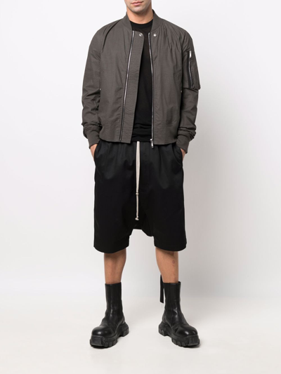 Shop Rick Owens Drkshdw Flight Bomber In Brown