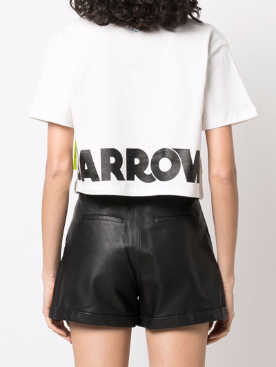 Shop Barrow Cropped T-shirt In White