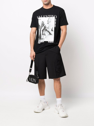 Shop Valentino Archive 1968 T-shirt In Black