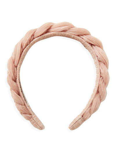 Shop Loeffler Randall Women's Lilac Braided Headband In Pink