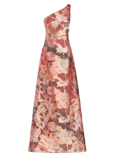 Shop Rene Ruiz Collection Women's One-shoulder Gown In Ombre Multi