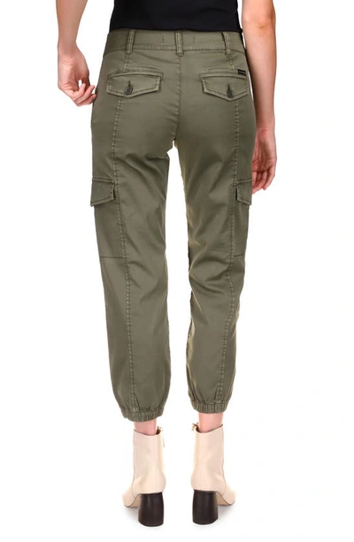 Sanctuary Cali Straight Leg Crop Cargo Pants In Mossy Green