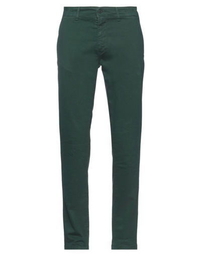 Shop Liu •jo Man Man Pants Dark Green Size 28 Cotton, Elastane