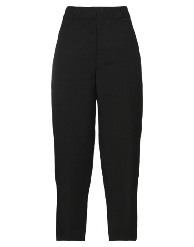 Merci .., Woman Pants Black Size 2 Viscose, Rayon, Linen In Black