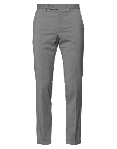 Shop Paoloni Man Pants Grey Size 28 Virgin Wool, Elastane