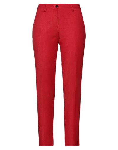 Shop Brian Dales Woman Pants Red Size 6 Polyester, Wool, Elastane