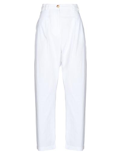 Shop Rebel Queen By Liu •jo Rebel Queen Woman Pants White Size M Cotton