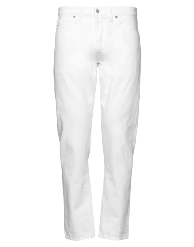Shop Tramarossa Man Denim Pants White Size 34 Cotton