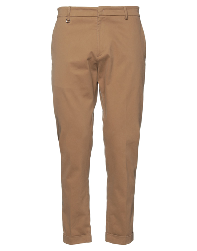 Shop Golden Craft 1957 Man Pants Khaki Size 31 Cotton, Elastane In Beige