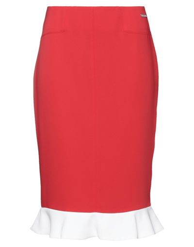 Shop Frankie Morello Woman Midi Skirt Red Size 4 Polyester