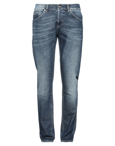 Shop Dondup Man Jeans Blue Size 30 Cotton, Elastane