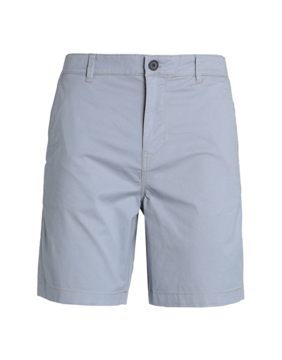Shop Selected Homme Man Shorts & Bermuda Shorts Grey Size S Organic Cotton, Cotton, Elastane
