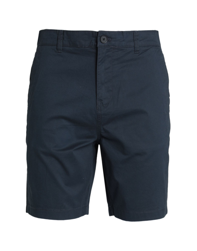 Shop Selected Homme Man Shorts & Bermuda Shorts Midnight Blue Size S Organic Cotton, Cotton, Elastane