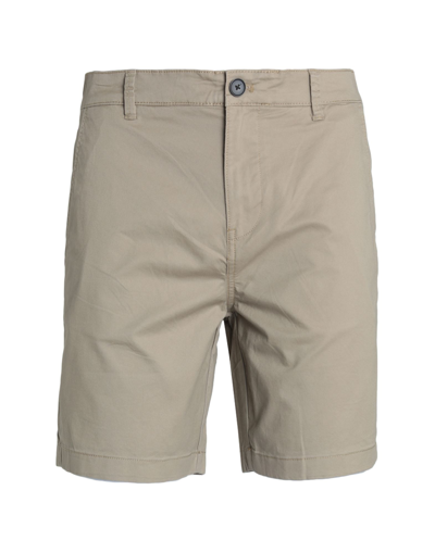 Shop Selected Homme Man Shorts & Bermuda Shorts Khaki Size Xxl Organic Cotton, Cotton, Elastane In Beige