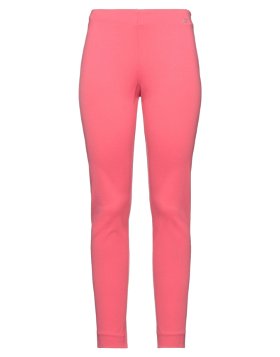 Shop Vdp Collection Woman Pants Fuchsia Size 10 Viscose, Polyamide, Elastane, Acetate, Silk In Pink