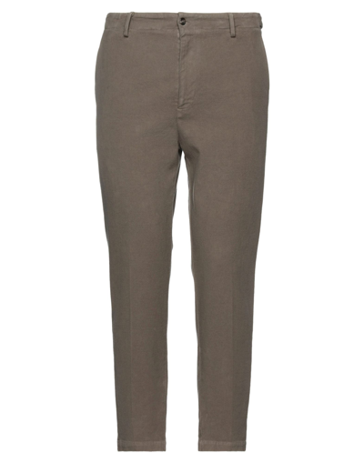 Shop Beaucoup .., Man Pants Grey Size 36 Cotton, Elastane