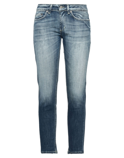 Shop Dondup Woman Jeans Blue Size 28 Cotton, Elastomultiester
