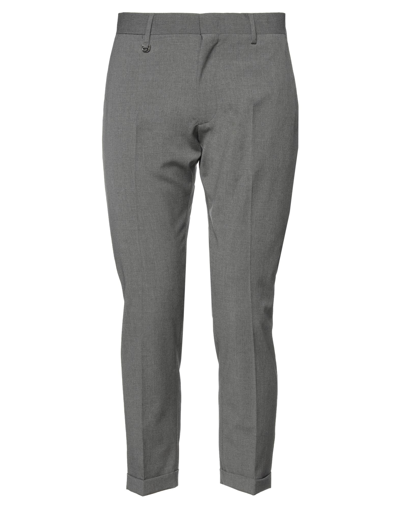 Shop Golden Craft 1957 Man Pants Lead Size 33 Polyester, Wool, Elastane In Grey