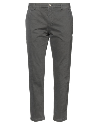 Shop Be Able Man Pants Lead Size 31 Cotton, Elastane In Grey