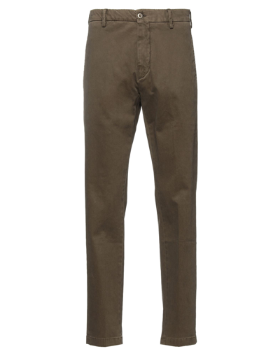 Shop Be Able Man Pants Military Green Size 33 Cotton, Elastane