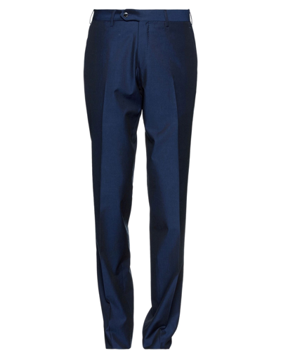 Shop Luigi Bianchi Mantova Man Pants Blue Size 38 Virgin Wool, Cotton
