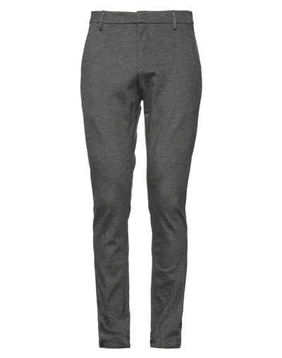 Shop Dondup Man Pants Lead Size 34 Viscose, Polyamide, Elastane In Grey