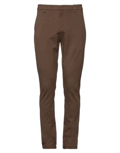 Shop Dondup Man Pants Dark Brown Size 29 Viscose, Polyamide, Elastane