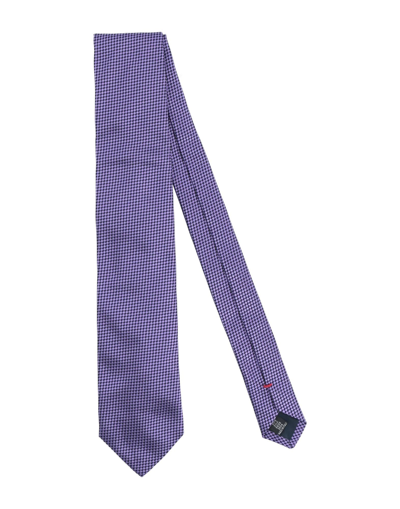 Shop Fiorio Man Ties & Bow Ties Light Purple Size - Silk