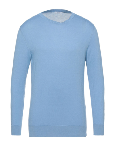 Shop Boglioli Sweaters In Sky Blue