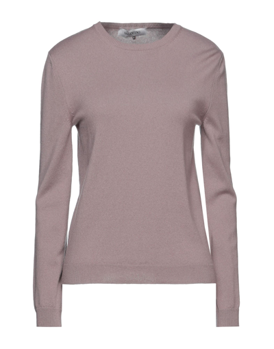 Shop Valentino Garavani Woman Sweater Light Brown Size 6 Cashmere In Beige