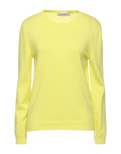 Shop Valentino Garavani Woman Sweater Acid Green Size 8 Cashmere