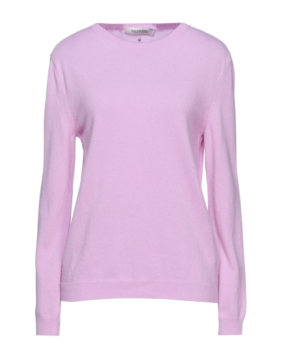 Shop Valentino Garavani Woman Sweater Light Purple Size 8 Virgin Wool, Cashmere