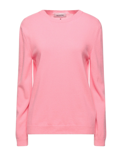Shop Valentino Garavani Woman Sweater Salmon Pink Size 8 Virgin Wool, Cashmere
