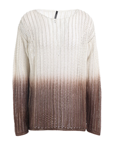 Shop Pierantonio Gaspari Woman Sweater Brown Size 6 Cotton