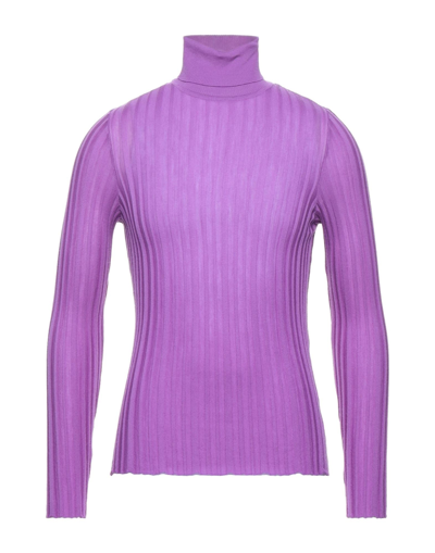 Shop Yoon Man Turtleneck Light Purple Size 38 Merino Wool