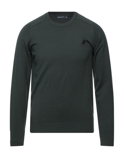 Shop Lois Man Sweater Dark Green Size S Cotton, Nylon
