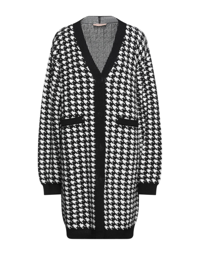 Shop Twinset Woman Cardigan Black Size Xs Cotton, Acrylic, Wool, Polyamide