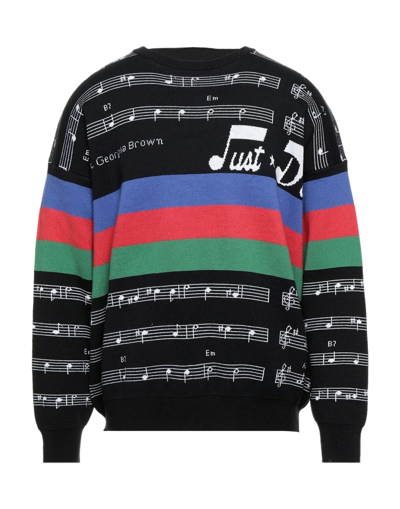 Shop Just Don Man Sweater Black Size Xxl Cotton, Cashmere