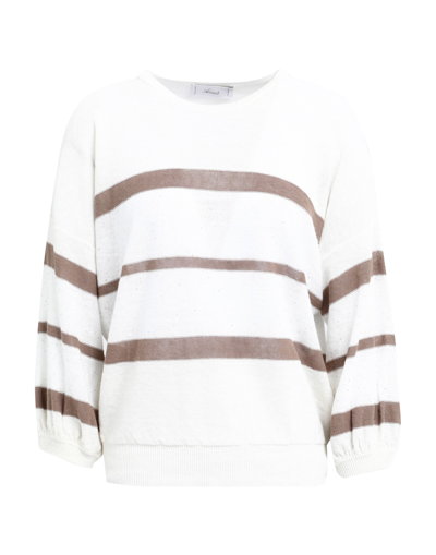 Shop Accuà By Psr Woman Sweater Brown Size 4 Linen, Cotton, Viscose