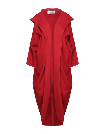 Shop Valentino Coats In Red