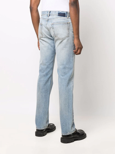 Shop Maison Margiela Straight-leg Jeans In Blue