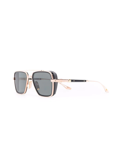 Dita Eyewear Oversized Square-frame Sunglasses In Gold