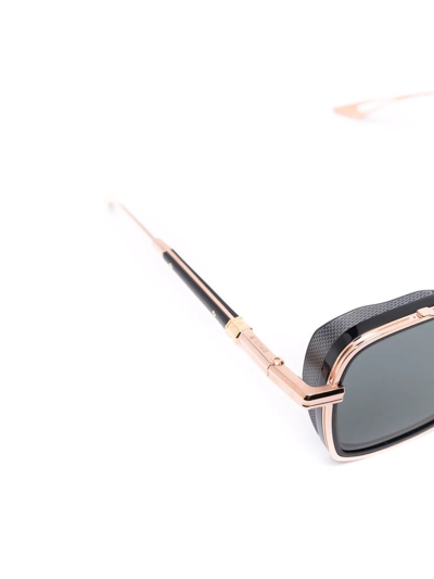 Shop Dita Eyewear Oversized Square-frame Sunglasses In Gold