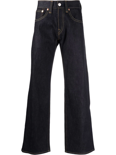 Shop Junya Watanabe Mid-rise Straight Jeans In Blue