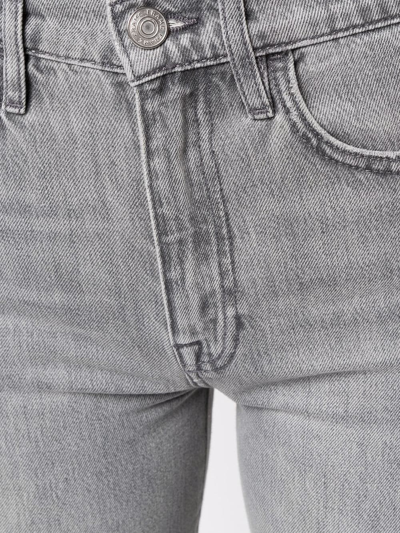 Frame Women's Le Jane Crop Raw After Jeans In Grey